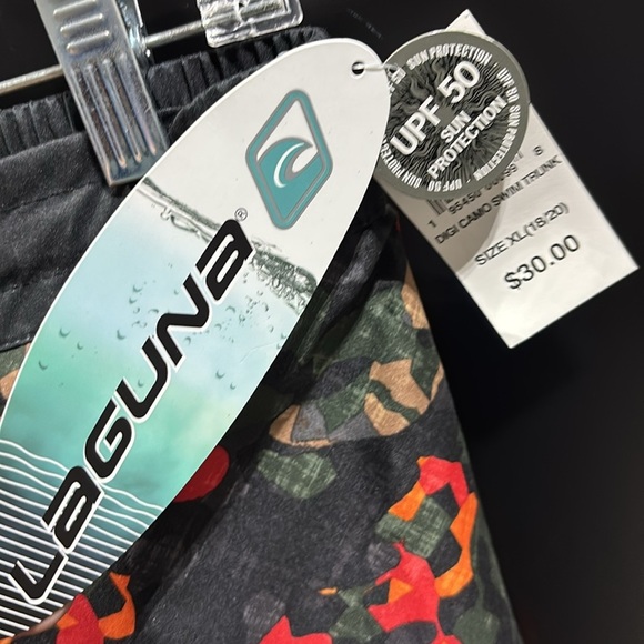 Laguna UPF 50 Sun protection DIGI camo swim trunks lined, quick dry,back pocket - Picture 3 of 10